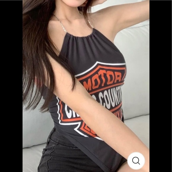 🏍 🏍🏍 Chain Neck Back Tie Cami Top🏍🏍🏍 - Picture 2 of 8